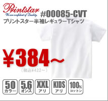 プリントスター#00085-CVT 国内販売数No1！プリントスター半袖レギュラーTシャツ ￥410～